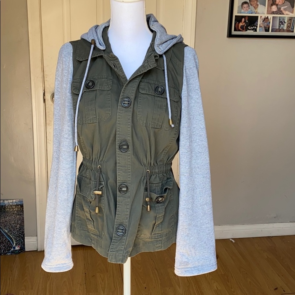 Utility Sweatshirt Jacket